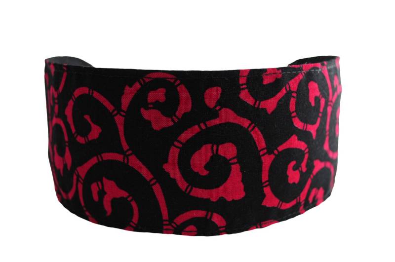 Schnäppchen-Stirnbänder, Rote Wirbelt Über Tiefschwarz, Schöne Und Elegante Stirnband Schnäppchen-Stirnbänder, Rote Wirbelt Über Tiefschwarz, Schöne Und Elegante Stirnband von MarthasFabricHouse