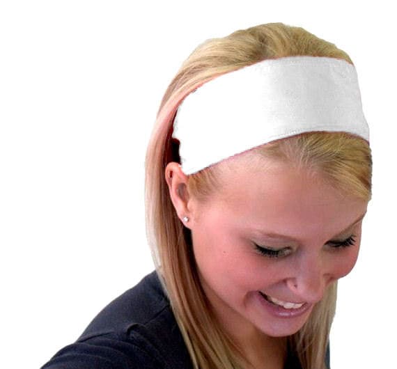 Super Pur Und Feminin, Timeles Perfekt Weiß Auf Inspiration, Süß Breites Stirnband Von Schnäppchen-Stirnbänder von MarthasFabricHouse