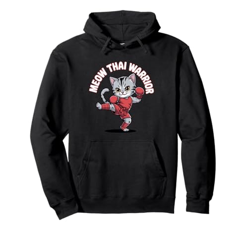 Meow Thai-Katze, lustig, Muay Thai Boxen Kinder Pullover Hoodie Meow Thai-Katze, lustig, Muay Thai Boxen Kinder Pullover Hoodie von Martial Arts Designs & Co