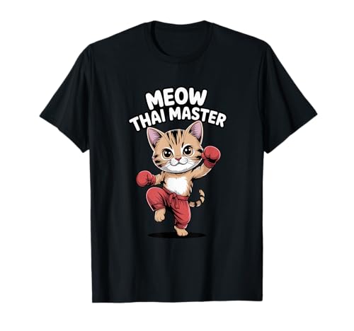 Meow Thai-Katze, lustig, Muay Thai Boxen Kinder T-Shirt Meow Thai-Katze, lustig, Muay Thai Boxen Kinder T-Shirt von Martial Arts Designs & Co