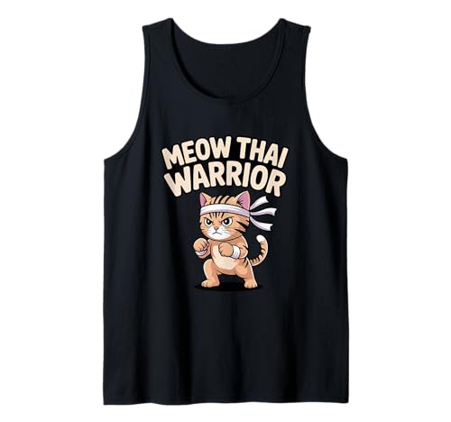 Meow Thai-Katze, lustig, Muay Thai Boxen Kinder Tank Top Meow Thai-Katze, lustig, Muay Thai Boxen Kinder Tank Top von Martial Arts Designs & Co