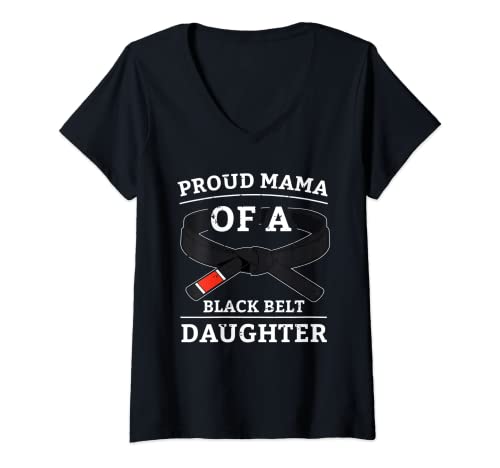 Damen Jiu Jitsu Black Belt Daughter Mama Geschenk Jiujitsu Martial Art T-Shirt mit V-Ausschnitt Damen Jiu Jitsu Black Belt Daughter Mama Geschenk Jiujitsu Martial Art T-Shirt mit V-Ausschnitt von Martial Arts Jiu-Jitsu Blackbelt Daughter Mom Gift
