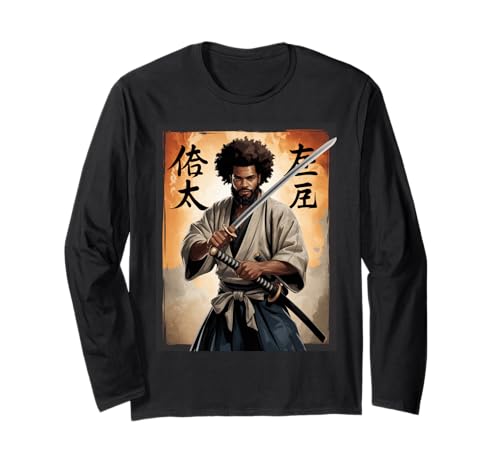Samurai-Krieger Spruch Katana Stärke Ehre Männer Frauen Japan Langarmshirt Samurai-Krieger Spruch Katana Stärke Ehre Männer Frauen Japan Langarmshirt von Martial Ninja Fighter Japanese American African