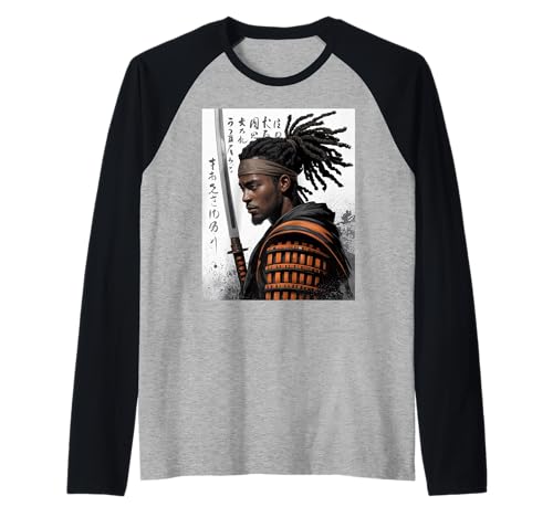 Samurai-Krieger Spruch Katana Stärke Ehre Männer Frauen Japan Raglan Samurai-Krieger Spruch Katana Stärke Ehre Männer Frauen Japan Raglan von Martial Ninja Fighter Japanese American African