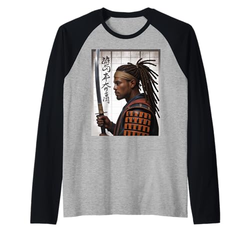 Samurai-Krieger Spruch Katana Stärke Ehre Männer Frauen Japan Raglan Samurai-Krieger Spruch Katana Stärke Ehre Männer Frauen Japan Raglan von Martial Ninja Fighter Japanese American African
