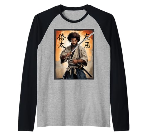Samurai-Krieger Spruch Katana Stärke Ehre Männer Frauen Japan Raglan Samurai-Krieger Spruch Katana Stärke Ehre Männer Frauen Japan Raglan von Martial Ninja Fighter Japanese American African