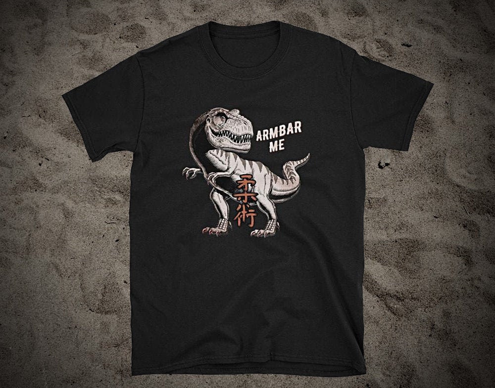 Armbar Me T Rex Jiu Jitsu T-Shirt, Ju Jutsu Jiujitsu Bjj Dinosaurier von MartialArtsShop