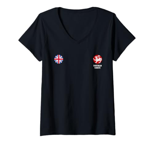 Damen Shotokan Karate Großbritannien T-Shirt mit V-Ausschnitt Damen Shotokan Karate Großbritannien T-Shirt mit V-Ausschnitt von MartialArtsShop