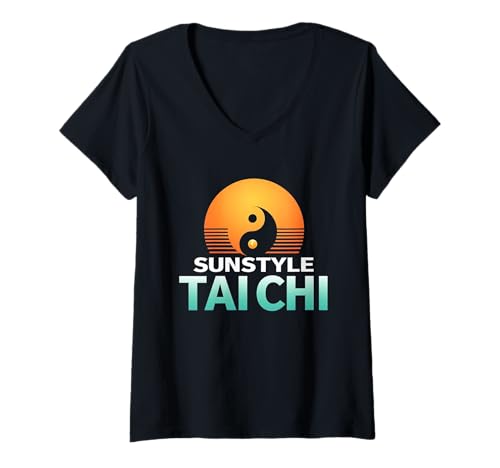 Damen Tai Chi im Sonnenstil T-Shirt mit V-Ausschnitt Damen Tai Chi im Sonnenstil T-Shirt mit V-Ausschnitt von MartialArtsShop