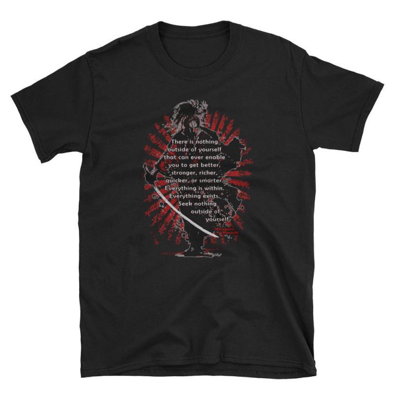 Miyamoto Musashi T-Shirt Martial Arts Ringspun Baumwolle von MartialArtsShop