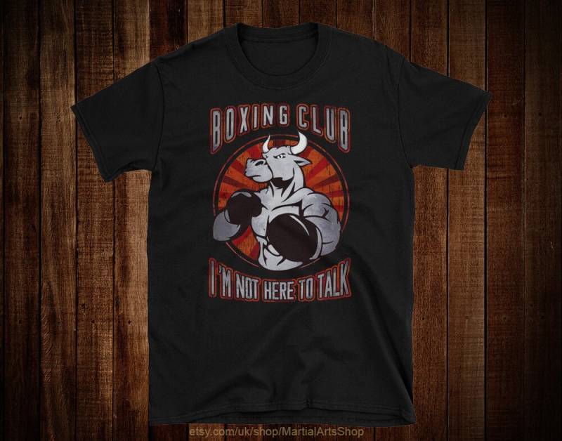 Pro Box-T-Shirt, Ich Bin Nicht Hier, Um Zu Reden, Boxer Bull, Boxing Motivation Pro Box-T-Shirt, Ich Bin Nicht Hier, Um Zu Reden, Boxer Bull, Boxing Motivation von MartialArtsShop