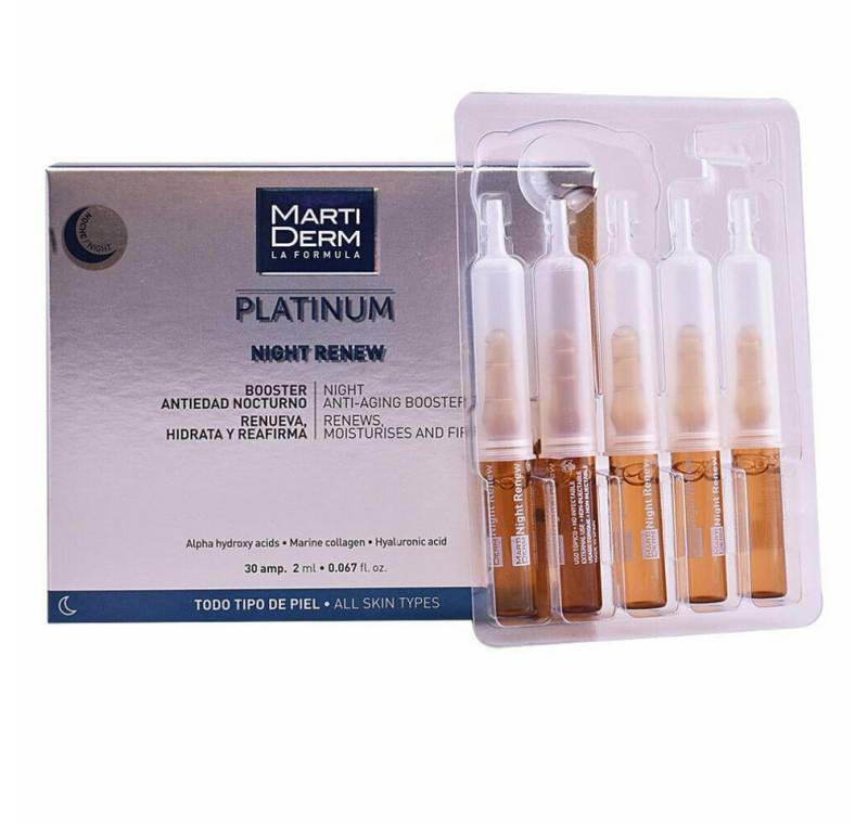 Martiderm Gesichtsmaske Martiderm Platinum Night Renew Ampullen 30 x 2ml von Martiderm