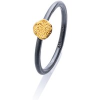 Ring mit Flussgold-Ornament, silber gedunkelt von Martin Guthmann