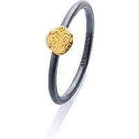 Ring mit Flussgold-Ornament, silber gedunkelt von Martin Guthmann