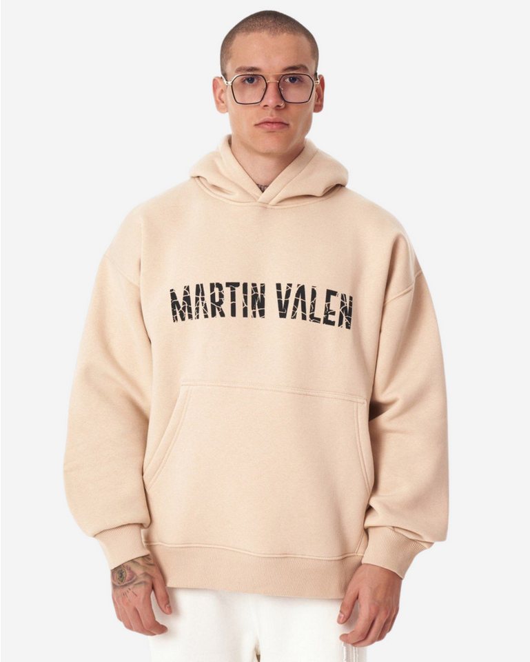 Martin Valen Kapuzenpullover Designer Graues Kapuzen-Sweatshirt von Grieto Martin Valen - Groß von Martin Valen