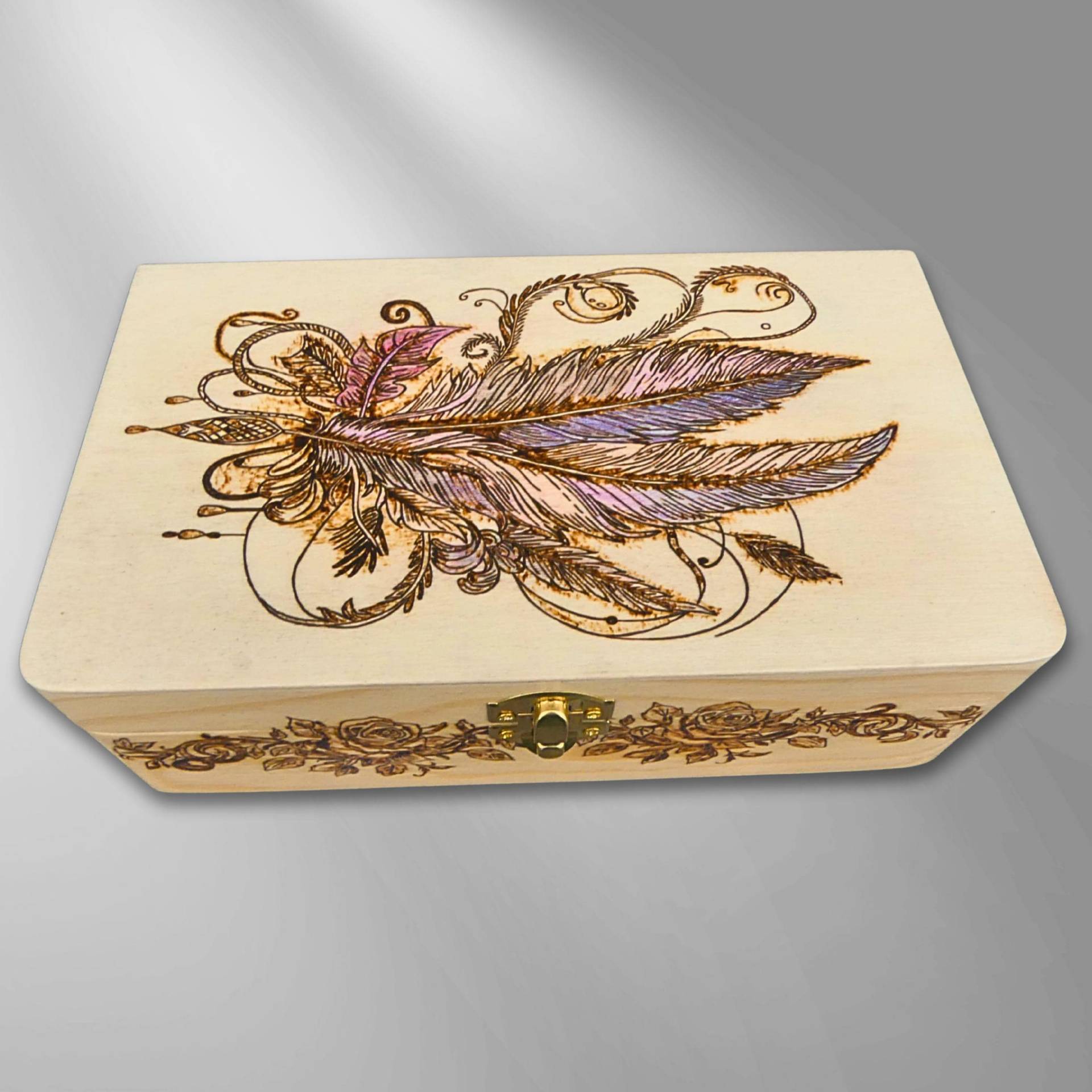 Holzkiste Mit Deckel Brandmalerei | Schmuckkästchen Pyrographie Helles Holzkästchen Gebranntem Bild 22x13x7cm Holzkiste Mit Deckel Brandmalerei | Schmuckkästchen Pyrographie Helles Holzkästchen Gebranntem Bild 22x13x7cm von MartinKHolzkunst