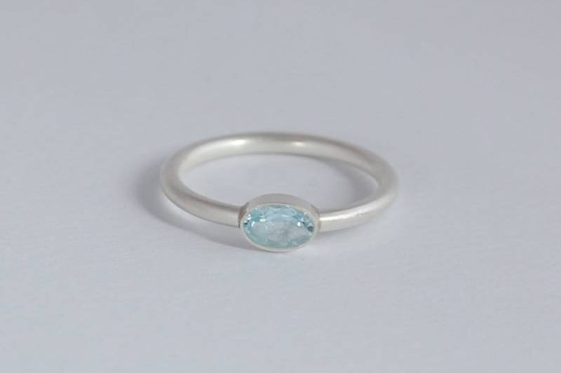 Ring Aus 925 Silber, Mit Verschiedenen Edelsteinen, Turmalin, Topas, Peridot von MartinaMerkleSchmuck