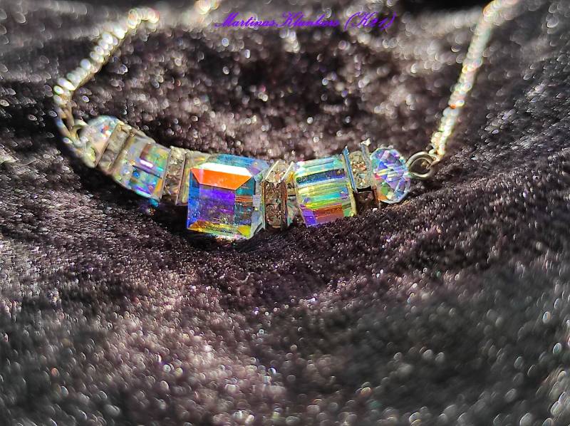 Figarokette Mit Swarovski-Colliereinsatz Sterling Silber | K21 von MartinasKlunkers