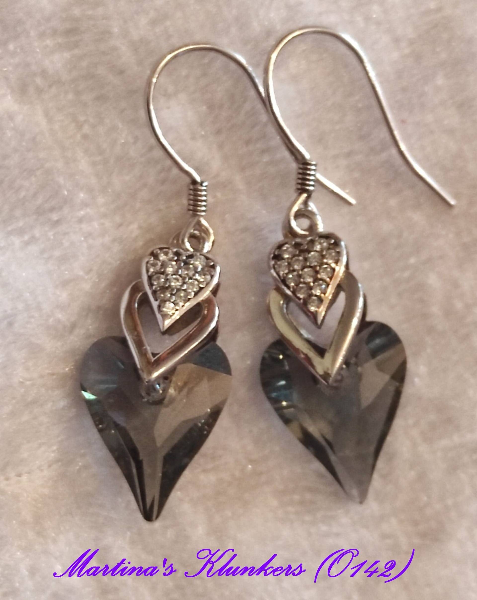 Ohrhänger Mit Swarovski-Pendant Wild Heart | O 142 von MartinasKlunkers