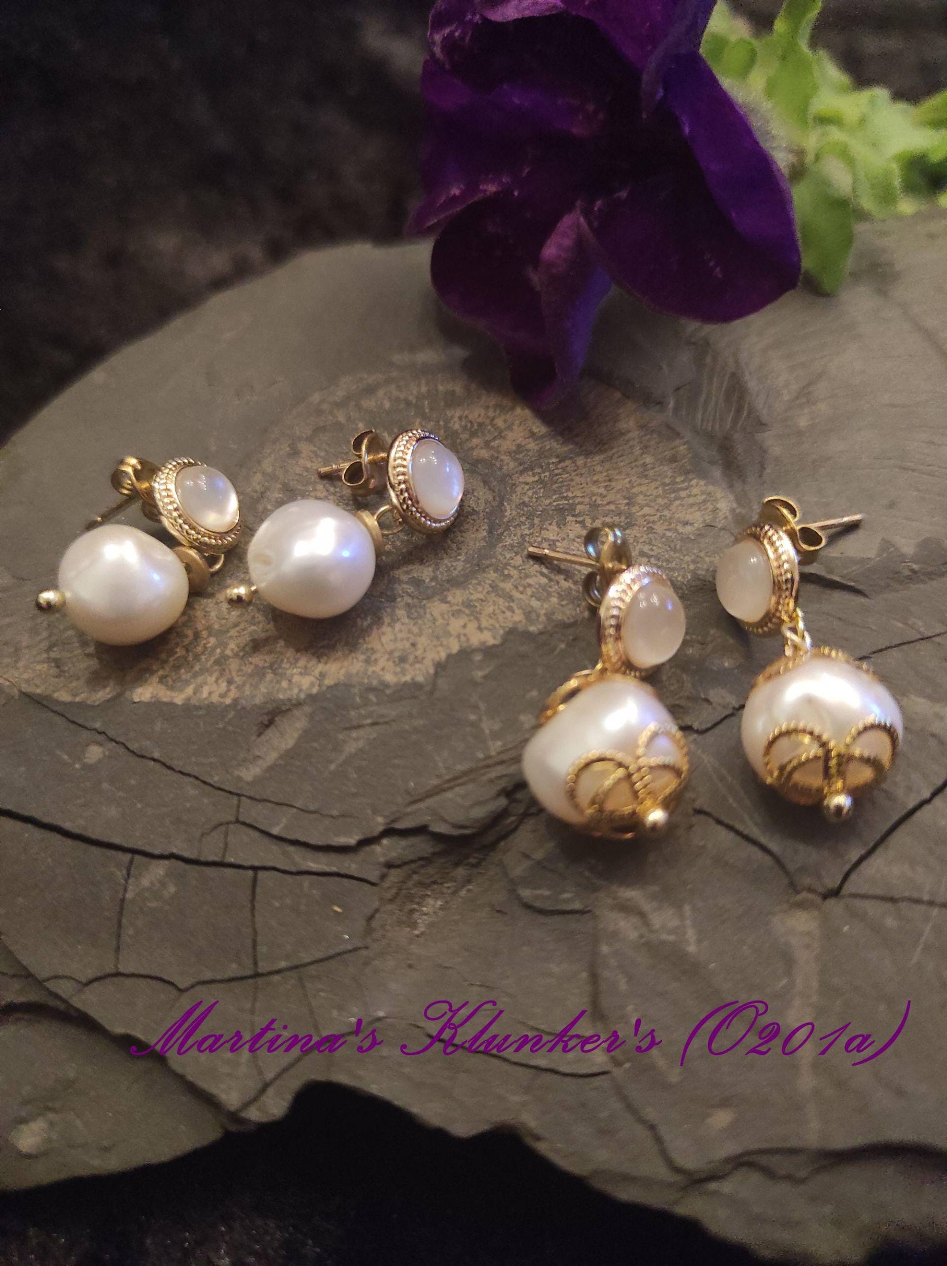 Perlenohrstecker "Potato" in Verschiedenen Versionen | O 201 von MartinasKlunkers