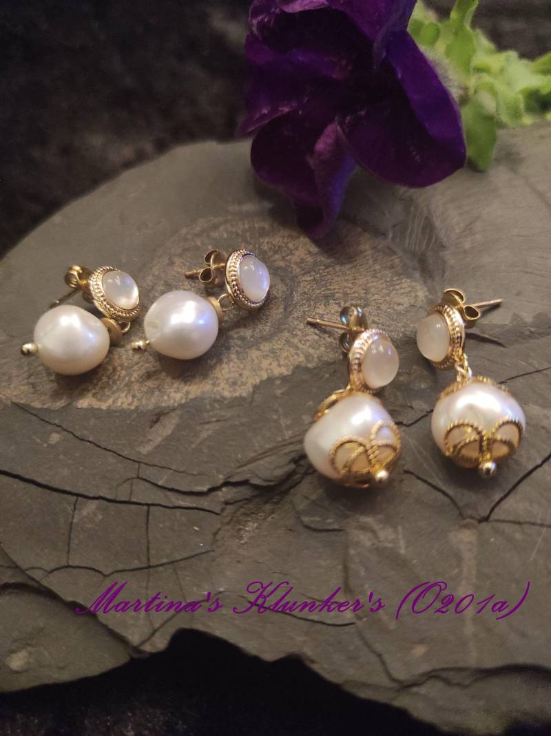 Perlenohrstecker "Potato" in Verschiedenen Versionen | O 201 von MartinasKlunkers