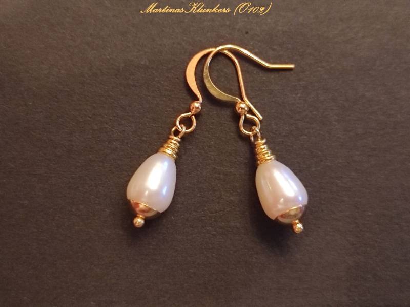 Süßwasserperlen-Ohrringe | O 102 von MartinasKlunkers