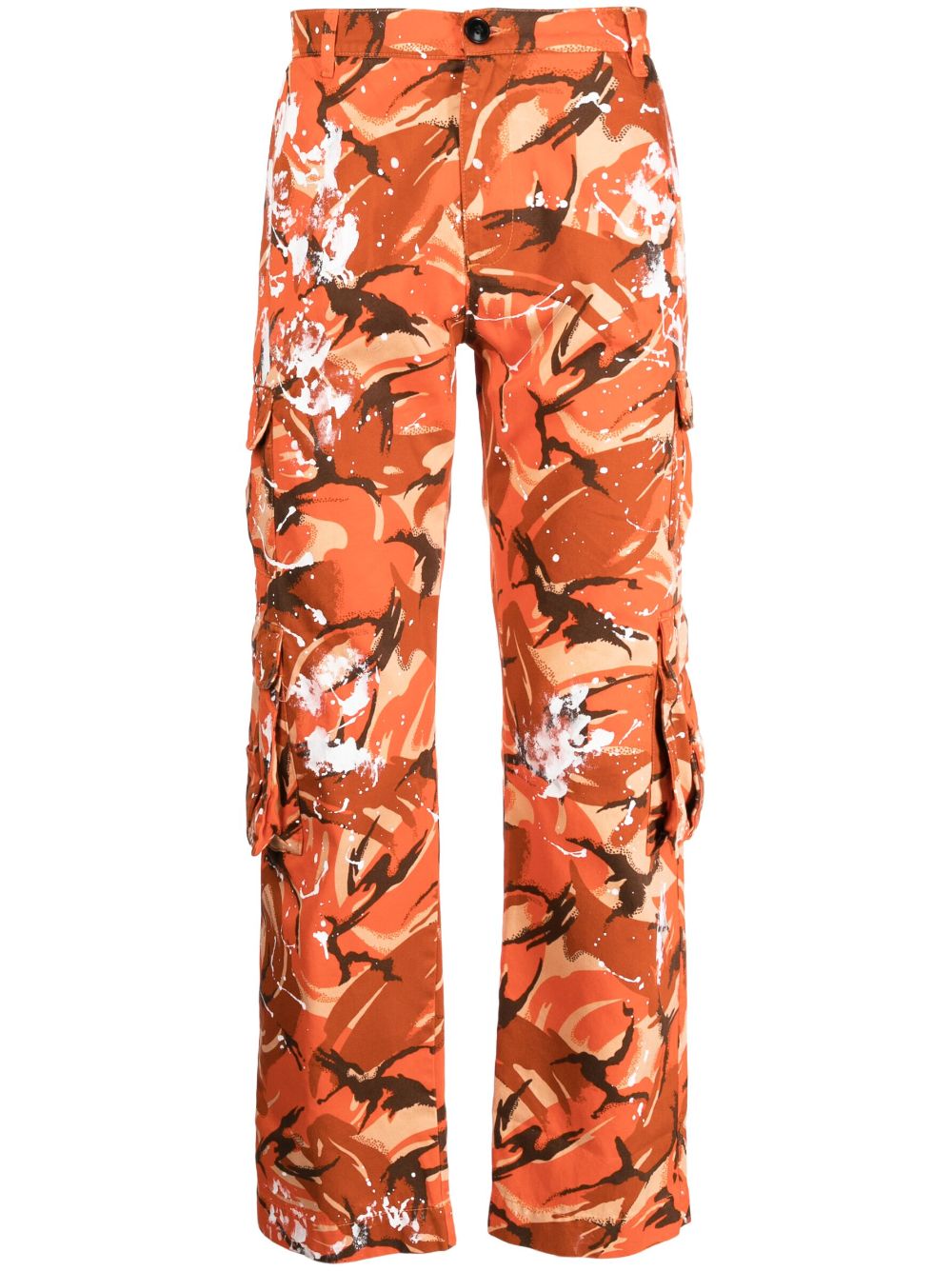 Martine Rose Cargohose mit Camouflage-Print - Orange von Martine Rose