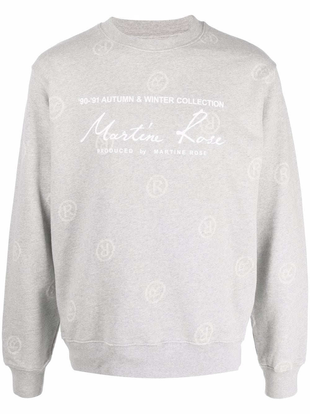 Martine Rose Sweatshirt mit Logo-Print - Grau von Martine Rose