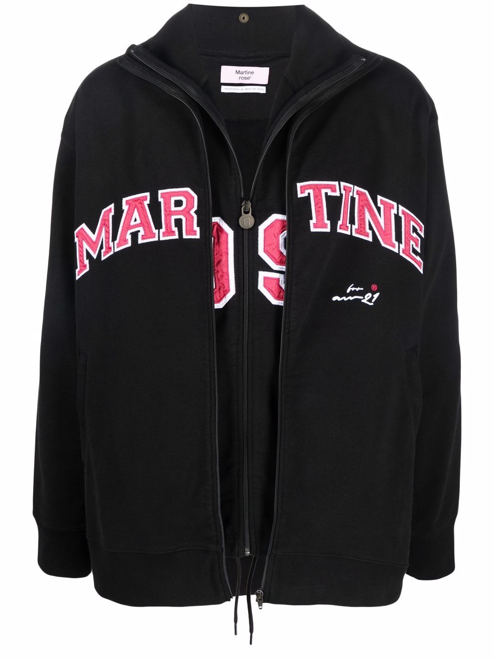 Martine Rose Sportjacke im Layering-Look - Schwarz von Martine Rose