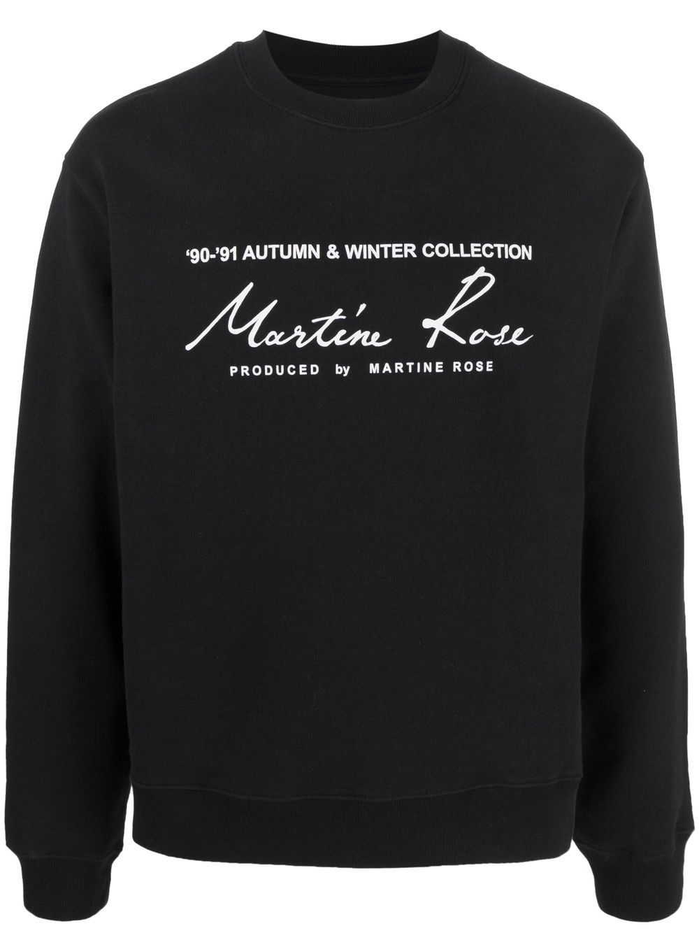 Martine Rose Sweatshirt mit Slogan-Print - Schwarz von Martine Rose