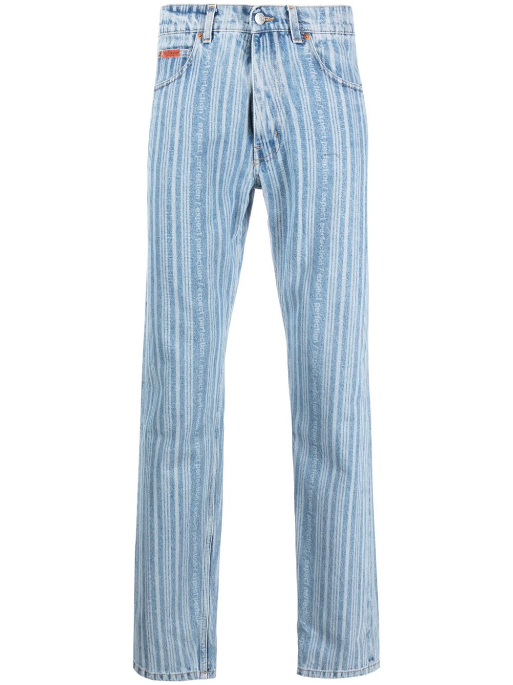 Martine Rose Gestreifte Straight-Leg-Jeans - Blau von Martine Rose