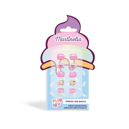 MARTINELIA - Künstliche Nägel für Kinder – Set mit 10 bunten künstlichen Nägeln für Kinder, speziell für kleine Hände – einfach anzubringen – Modell zufällig – 1 Einheit von Martinelia