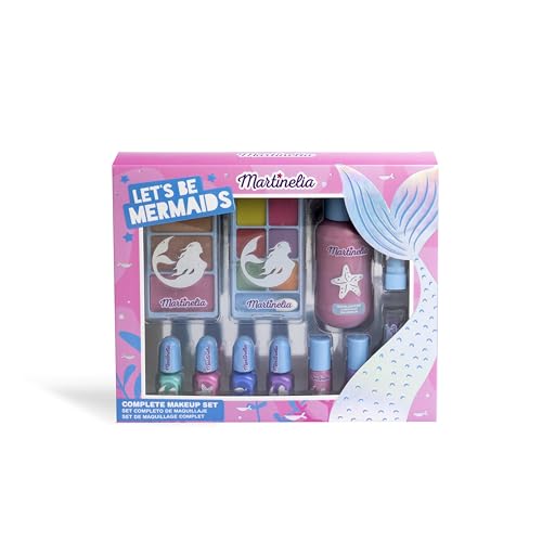 MARTINELIA - Meerjungfrau-Make-up-Set für Kinder – Schönheitsset für Mädchen – Nagellack, Make-up-Paletten, Lippenstifte und Highlighter – Geschenkbox für Mädchen MARTINELIA - Meerjungfrau-Make-up-Set für Kinder – Schönheitsset für Mädchen – Nagellack, Make-up-Paletten, Lippenstifte und Highlighter – Geschenkbox für Mädchen von Martinelia