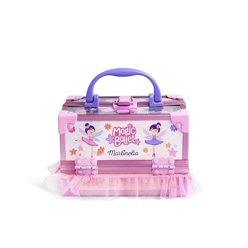 MARTINELIA - Schminkkoffer für Kinder, Féérie – komplettes Make-up-Set für Mädchen – Geschenkbox für Make-up und Maniküre für Kinder – ohne Schadstoffe – Geschenk für Mädchen – ab 3 Jahren von Martinelia