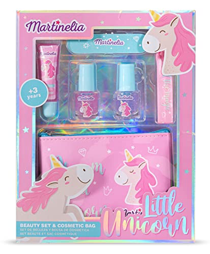 Martinelia - Kinder-Make-up-Set mit Kosmetiktasche, Little Unicorn Kollektion von Martinelia