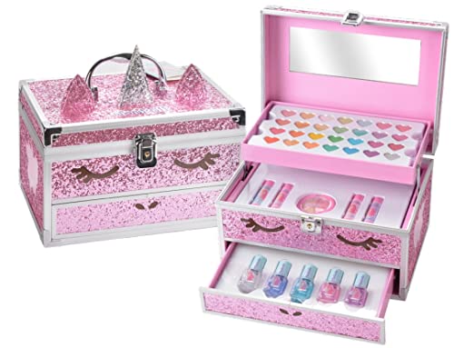 Martinelia - Maletín Con cara de Unicornio y purpurina rosa de maquillaje infantil, colección Little Unicorn - Unicorn Big CASE von Martinelia