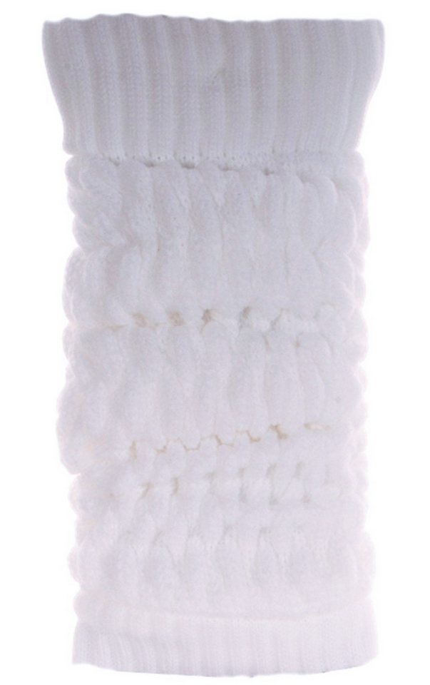 Martinex Beinstulpen Beinwärmer Damen Strickstulpen Legwarmer leg Warmers gesrickt in verschiedenen Farben, creme, weiß, schwarz, beige, rosa, grau von Martinex