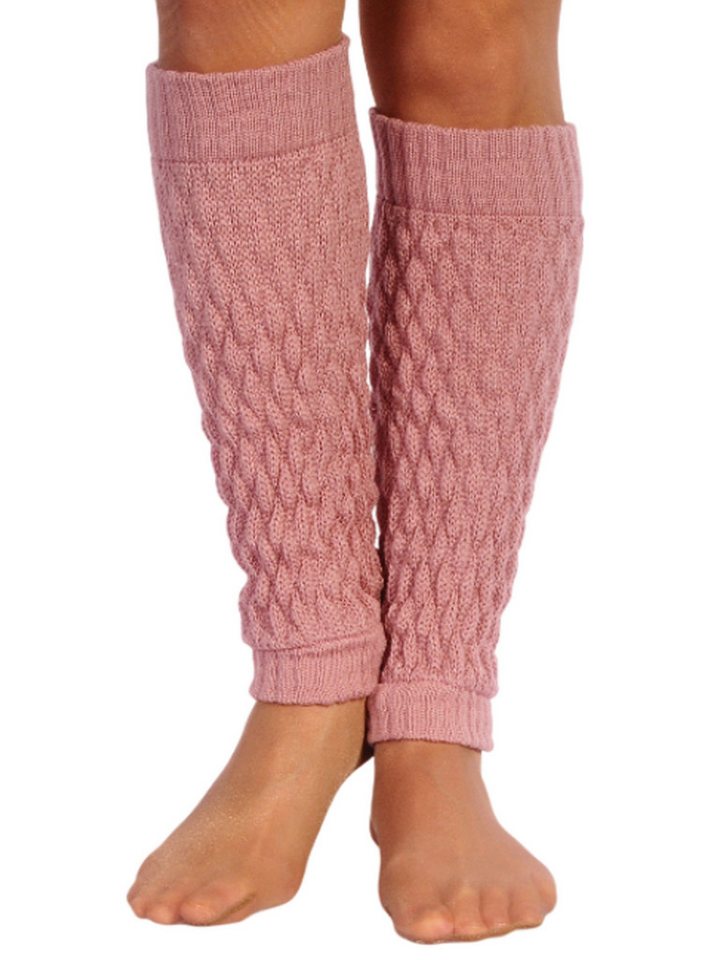 Martinex Beinstulpen Stulpen in Altrosa elegante Beinwärmer Damen Frauen Strickstulpen elastisch, weich, wärmend, rosa, gestrickt von Martinex