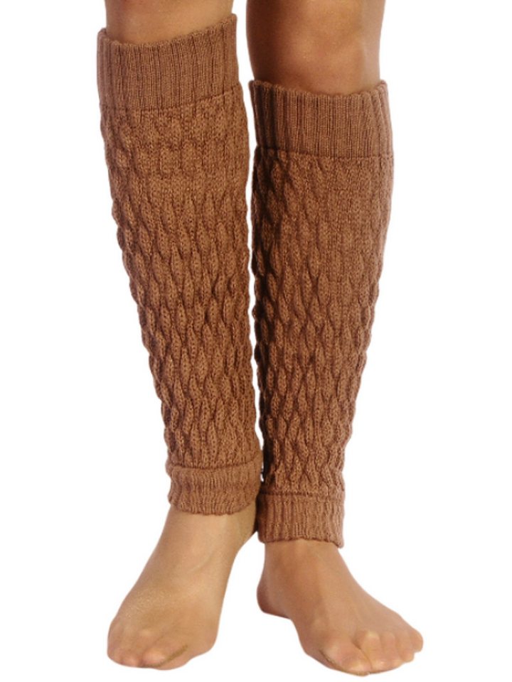 Martinex Beinstulpen Stulpen in Capuchinobraun elegante Beinwärmer Damen Strickstulpen von Martinex