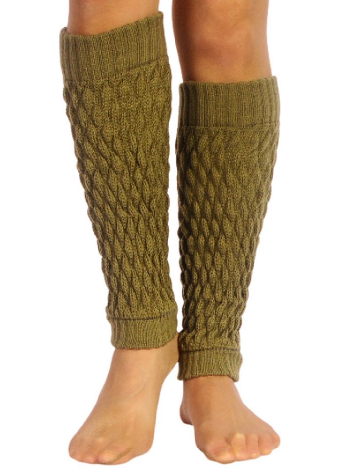 Martinex Beinstulpen Stulpen in Capuchinobraun elegante Beinwärmer Damen Strickstulpen wärmend, weich, elastisch von Martinex