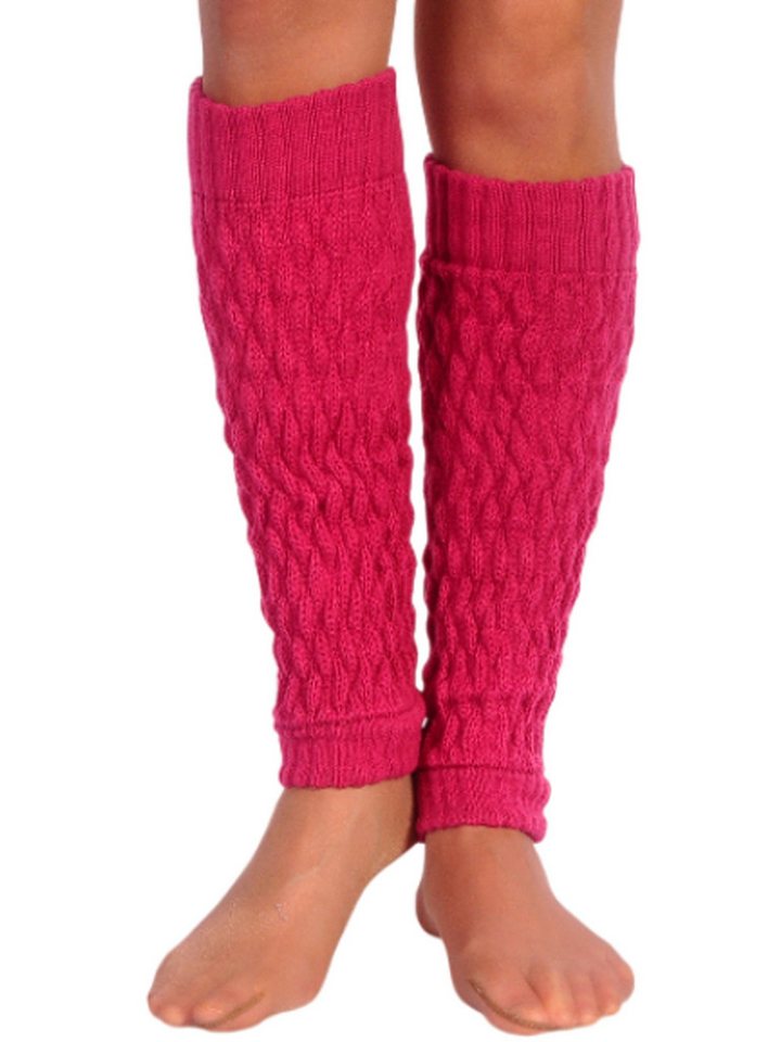 Martinex Beinstulpen Stulpen in Pink elegante Beinwärmer Damen Frauen Strickstulpen elastisch, weich, für Damen, Mädchen von Martinex