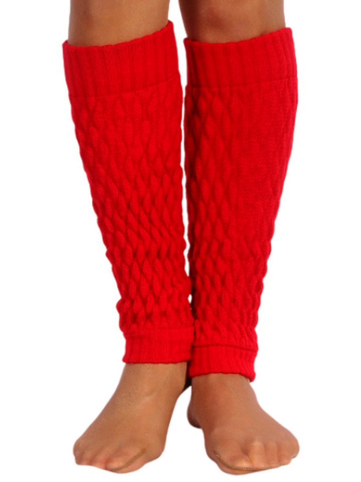 Martinex Beinstulpen Stulpen in Rot elegante Beinwärmer Damen Frauen Strickstulpen elastisch, weich, weihnachtlich von Martinex