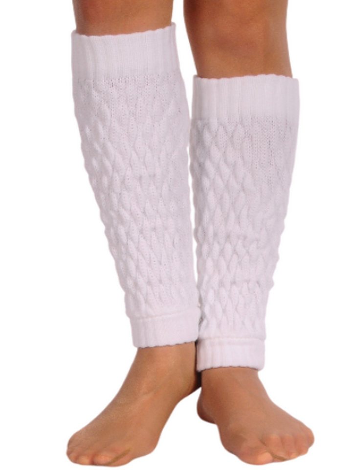 Martinex Beinstulpen Stulpen in Weiß elegante Beinwärmer für Damen Frauen Strickstulpen wärmend, weich, elastisch, in Milchweiß von Martinex