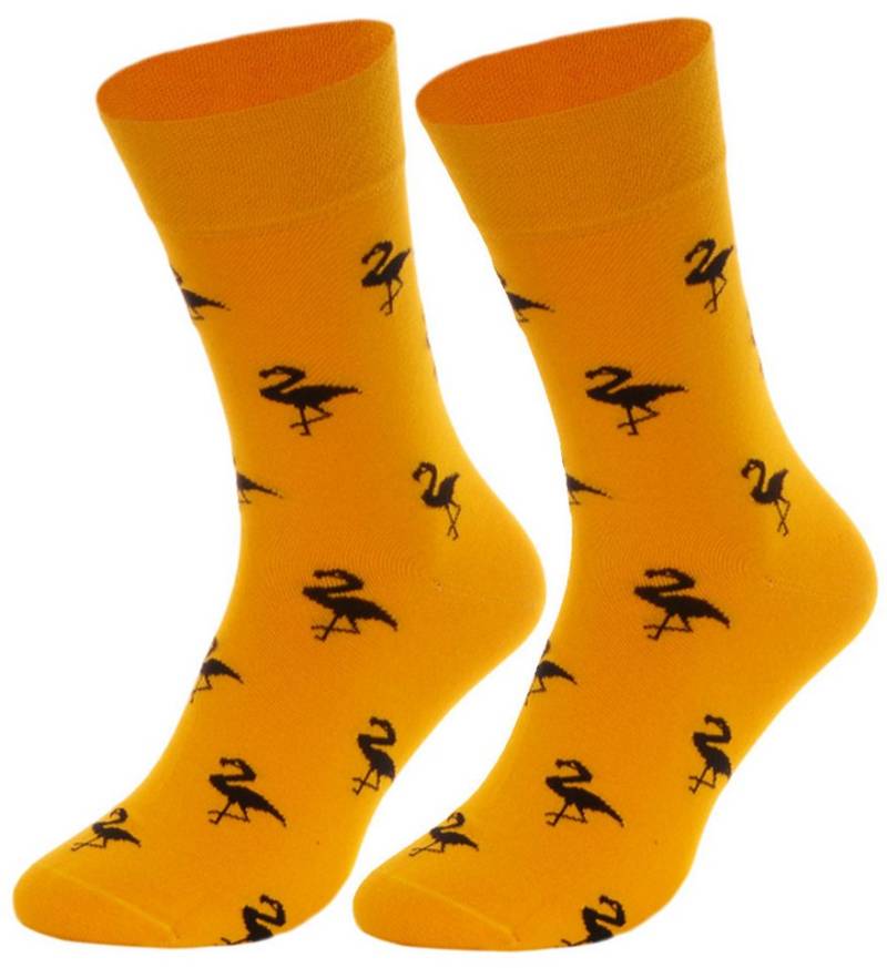 Martinex Freizeitsocken Socken 1 Paar Freizeitssocken socks gelb Strümpfe nahtlos lang elastisch, weich, 35 36 37 38 39 40 41 42 43 44 45 46 von Martinex