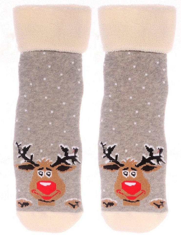 Martinex Haussocken Thermosocken Socken Weihnachten warme Weihnachtssocken 35 38 39 42 von Martinex