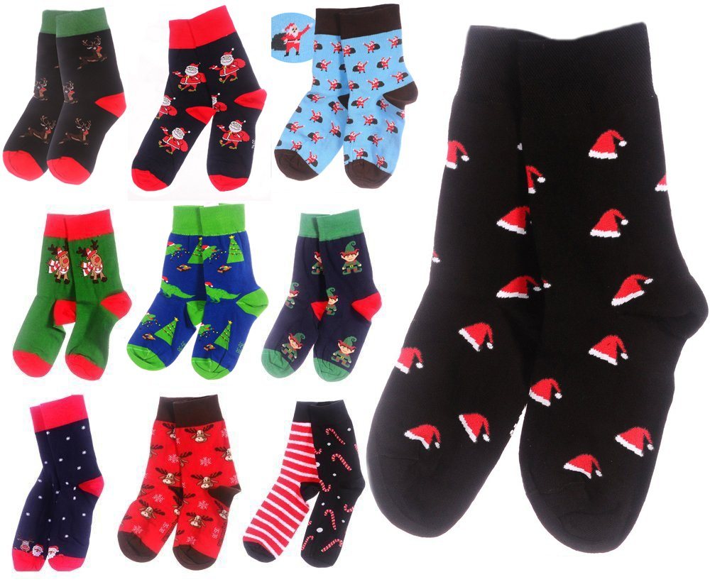 Martinex Socken 1 Paar Socken Strümpfe 35 38 39 42 43 46 Weihnachtssocken schön, bunt, weihnachtlich von Martinex
