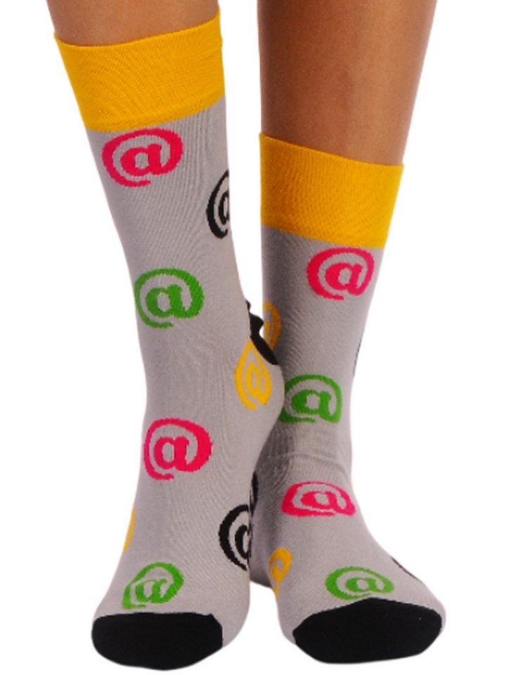 Martinex Socken 1 Paar socks Strümpfe in Grau gemustert unisex bunt (für Damen, Herren, Kinder) neutral, 34 35 36 37 38 39 40 41 42 43 44 45 von Martinex
