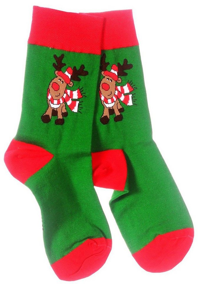 Martinex Socken Freizeitsocken 1 Paar Socken Strümpfe 35 38 39 42 43 46 Weihnachtssocken, festlich, weihnachtlich, für die ganze Familie von Martinex