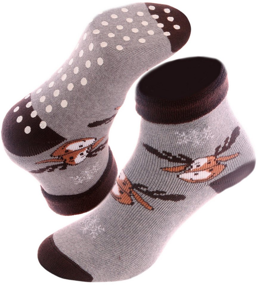 Martinex Socken Thermosocken Frottee socks Strümpfe Hüttensocken mit ABS Antirutschsocken, genoppte Sohle 34 35 36 37 38 39 40 41 42 von Martinex