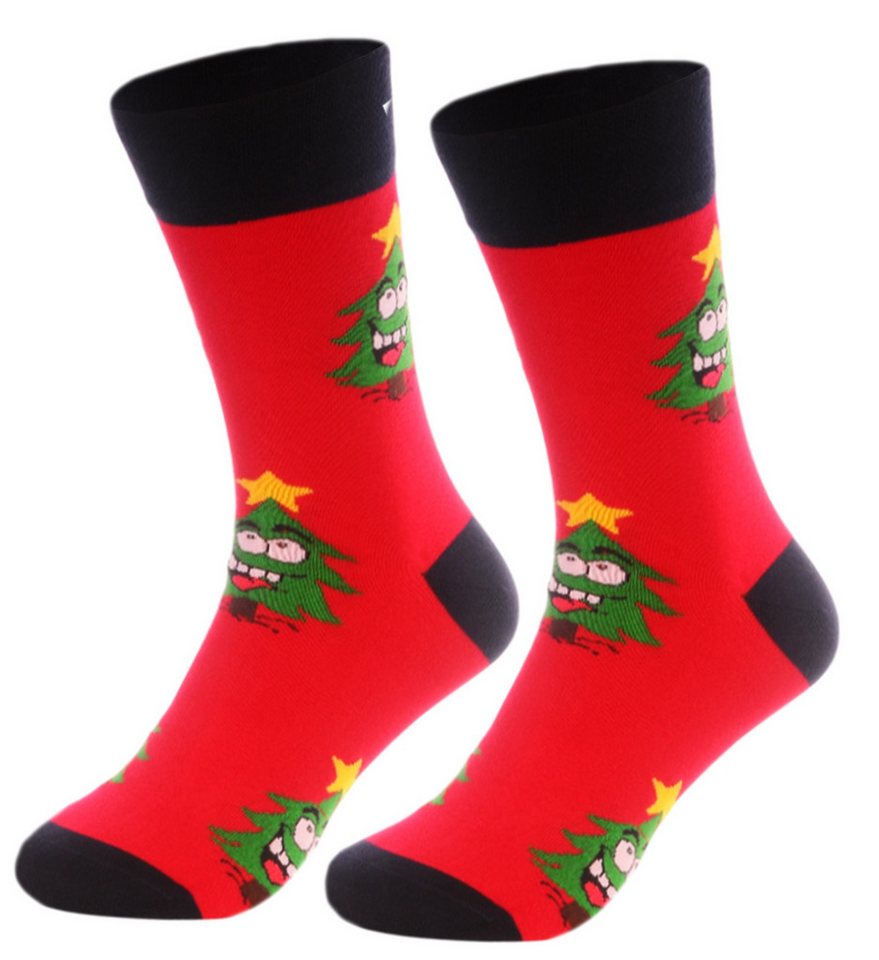 Martinex Socken Weihnachtssocken Strümpfe für Damen Herren Kinder socks weihnachtlich elastisch, weich, 35 36 37 38 39 40 41 42 43 44 45 von Martinex